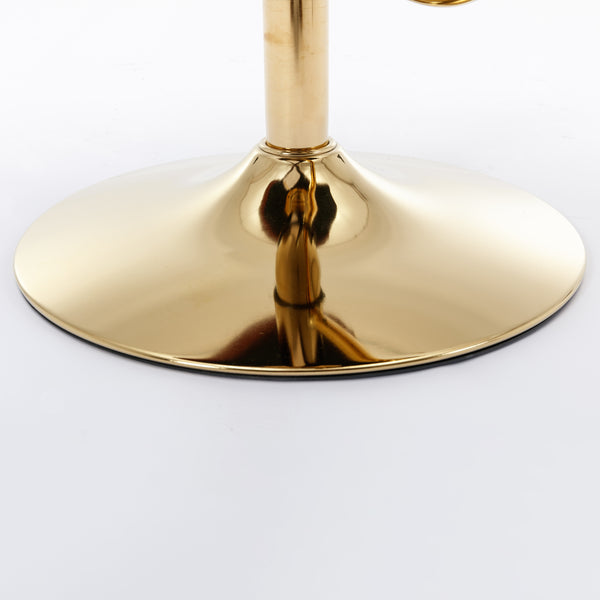 English Elm A&A Modern Swivel Barstools with Adjustable Height and Tufted PU Back for Home, Pub, Kitchen Island Burgundy W114390977