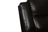 English Elm Transitional Leather-Air Reclining Sofa