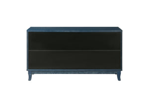 English Elm Handcrafted Rattan Door Sideboard with Adjustable Shelves for Bohemian Living Rooms W144583482