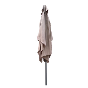 English Elm 6 Patio Umbrella 9x6ft Rectangle Waterproof Crank Tilt Outdoor Sunshade UV40+ Weather‑Resist Mushroom W65690320