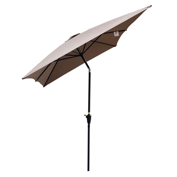 English Elm 6 Patio Umbrella 9x6ft Rectangle Waterproof Crank Tilt Outdoor Sunshade UV40+ Weather‑Resist Mushroom W65690320