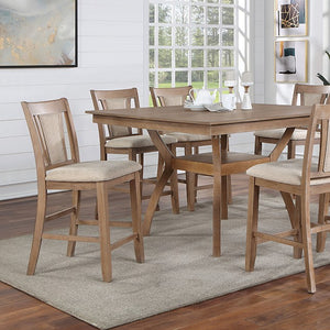 English Elm Transitional Solid Wood Set of 2 Beige Upholstered Side Chairs with Padded Seats and Welts, Timeless Dining Accent Natural 44 L x 20 W x 14 H B011104627