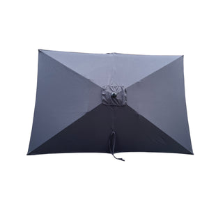 English Elm 6 Patio Umbrella 9x6ft Rectangle Waterproof Crank Tilt Outdoor Sunshade UV40+ Weather‑Resist Anthracite W65690321