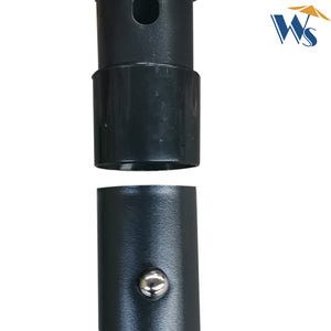 English Elm 10 Solar LED Rectangular Patio Umbrella 10x6.5ft with Crank, Push-Button Tilt, UV40+ Weatherproof Medium grey W65690316