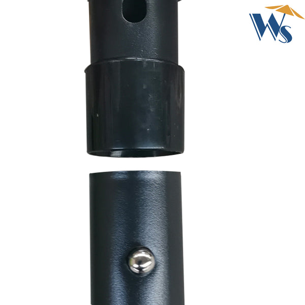 English Elm 10 Solar LED Rectangular Patio Umbrella 10x6.5ft with Crank, Push-Button Tilt, UV40+ Weatherproof Medium grey W65690316