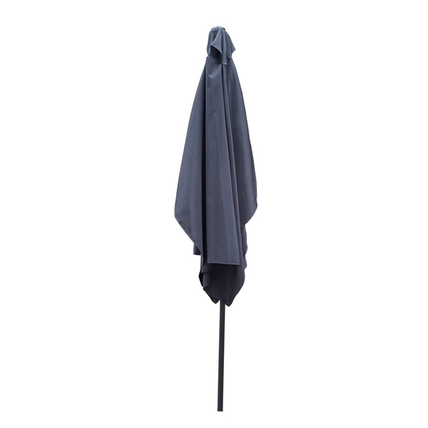 English Elm 6 Patio Umbrella 9x6ft Rectangle Waterproof Crank Tilt Outdoor Sunshade UV40+ Weather‑Resist Anthracite W65690321