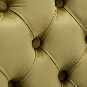 English Elm Nikki Tufted Velvet Dining Chair Set with Solid Wood Frame, High Back, Nailhead Trim, 280lb Capacity Olive Green W114391509