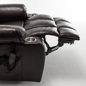 English Elm Lift Power Recliner Chair Big Tall Users Okin Motor Heat Massage Wide Seat W547S00030