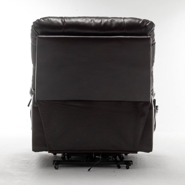 English Elm Lift Power Recliner Chair Big Tall Users Okin Motor Heat Massage Wide Seat W547S00030