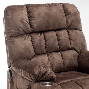 English Elm Lift Power Recliner Chair Big Tall Users Okin Motor Heat Massage Wide Seat W547S00029