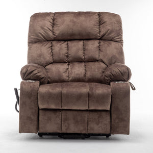 English Elm Lift Power Recliner Chair Big Tall Users Okin Motor Heat Massage Wide Seat W547S00029