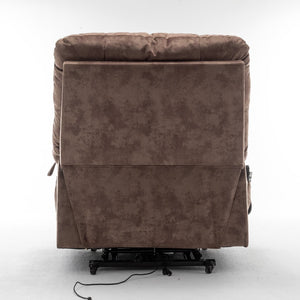 English Elm Lift Power Recliner Chair Big Tall Users Okin Motor Heat Massage Wide Seat W547S00029