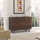 Hearth and Haven Solid Wood Spray-Painted Drawer Dresser Bar, Buffet Tableware Cabinet Lockers Buffet Server Console Table Lockers, Retro Round Handle, Applicable To The Dining Room, Living Room, Kitchen Corridor Auburn W679S00035 W679S00035