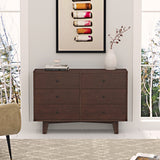 Hearth and Haven Solid Wood Spray-Painted Drawer Dresser Bar, Buffet Tableware Cabinet Lockers Buffet Server Console Table Lockers, Retro Round Handle, Applicable To The Dining Room, Living Room, Kitchen Corridor Auburn W67982058 W67982058