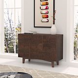 Hearth and Haven Solid Wood Spray-Painted Drawer Dresser Bar, Buffet Tableware Cabinet Lockers Buffet Server Console Table Lockers, Retro Round Handle, Applicable To The Dining Room, Living Room, Kitchen Corridor Auburn W679S00035 W679S00035