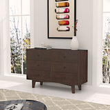 Hearth and Haven Solid Wood Spray-Painted Drawer Dresser Bar, Buffet Tableware Cabinet Lockers Buffet Server Console Table Lockers, Retro Round Handle, Applicable To The Dining Room, Living Room, Kitchen Corridor Auburn W67982058 W67982058