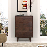 Hearth and Haven Solid Wood Spray-Painted Drawer Dresser Bar, Buffet Tableware Cabinet Lockers Buffet Server Console Table Lockers, Retro Round Handle, Applicable To The Dining Room, Living Room, Kitchen Corridor Auburn W67982051 W67982051