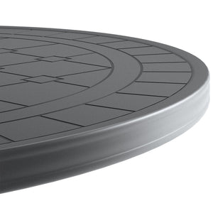 English Elm 5-Piece All-Weather Cast Aluminum Dining Set With Cushioned Swivel Chairs And Round Table For 4 W1710S00267