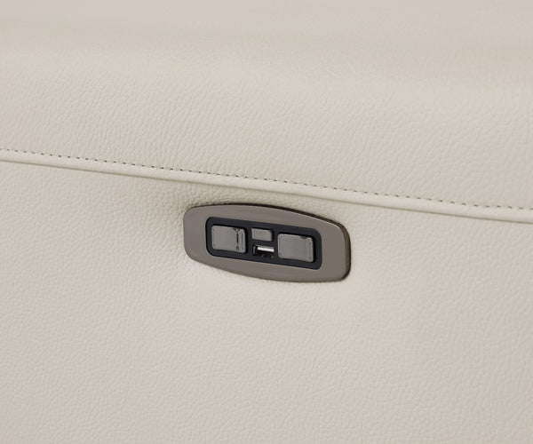 English Elm Global United Italian Leather Power Reclining Loveseat with Usb Charging Port B05777839