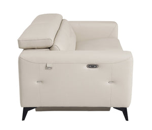 English Elm Global United Italian Leather Power Reclining Loveseat with Usb Charging Port B05777839