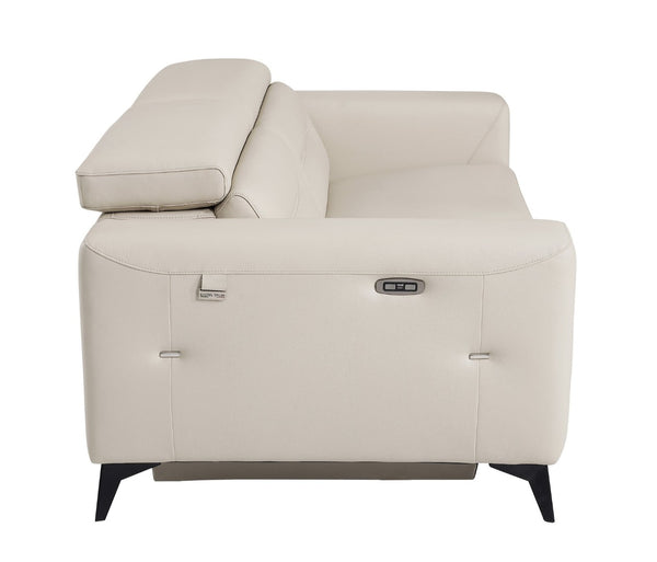 English Elm Global United Italian Leather Power Reclining Loveseat with Usb Charging Port B05777839