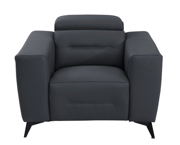 English Elm Global Italian Leather Power Recliner Chair - Luxurious Comfort With Usb Charger & Modern Design B05777843