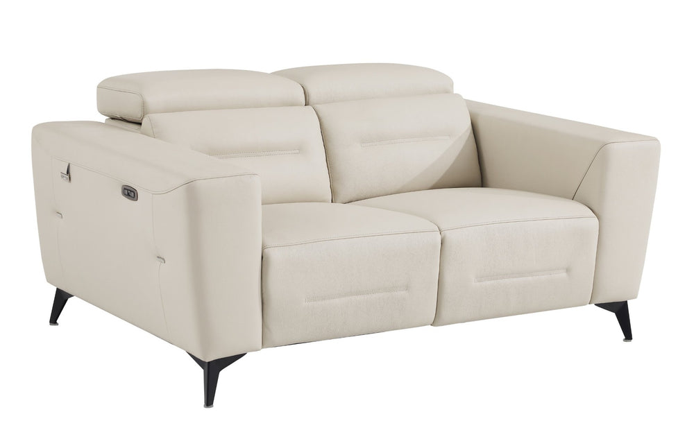 English Elm Global United Italian Leather Power Reclining Loveseat with Usb Charging Port B05777839