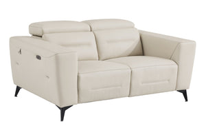 English Elm Global United Italian Leather Power Reclining Loveseat with Usb Charging Port B05777839