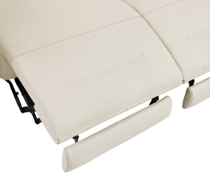 English Elm Global Top-Grain Italian Leather Power Recliner Chair With Usb Charger & Stainless Steel Legs B05777840