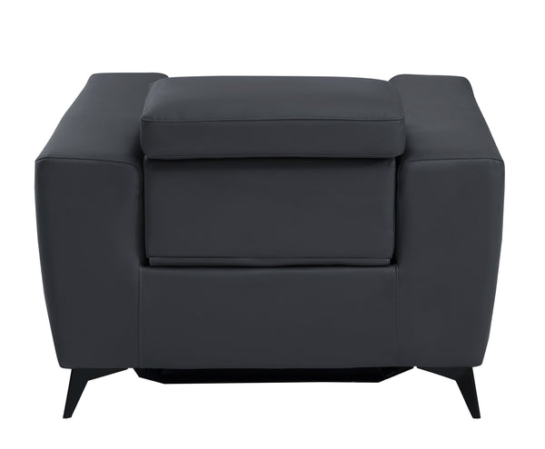 English Elm Global Italian Leather Power Recliner Chair - Luxurious Comfort With Usb Charger & Modern Design B05777843