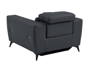 English Elm Global Italian Leather Power Recliner Chair - Luxurious Comfort With Usb Charger & Modern Design B05777843