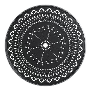 English Elm 5-Piece All-Weather Cast Aluminum Dining Set With Swivel Chairs & Cushions For Ultimate Comfort P2 W1710S00435-GIGA