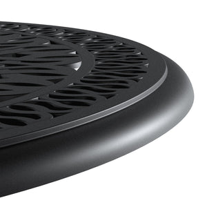 English Elm 5-Piece All-Weather Cast Aluminum Dining Set With Umbrella Hole - Perfect For Patios & Balconies! W1710S00208