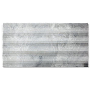 English Elm 12*24 Carrara Gray Marble - Textured 3D Fluted Natural Stone For Elegant Wall Installations, 4 Pcs W1696104354
