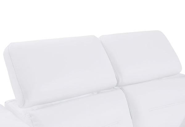 English Elm Global Luxurious Top-Grain Italian Leather Loveseat With Power Recliner & Usb Charger For Comfort P1 B05777845-GIGA