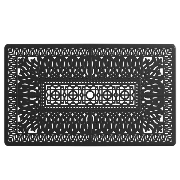 English Elm 5-Piece All-Weather Cast Aluminum Dining Set With 4 Swivel Chairs & Rectangular Table For Outdoor Fun P2 W1710S00315-GIGA