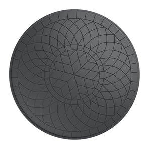 English Elm 7-Piece All-Weather Cast Aluminum Dining Set With Swivel Chairs & Round Table For Patio Gatherings W1710S00445