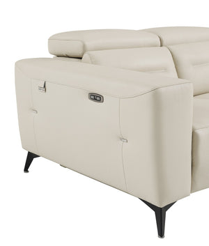 English Elm Global United Italian Leather Power Reclining Loveseat with Usb Charging Port B05777839