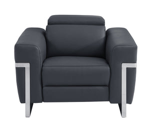 English Elm Global Top-Grain Italian Leather Power Recliner Chair With Usb Charger & Luxurious Comfort B05777834
