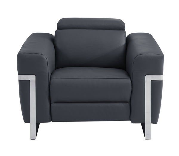 English Elm Global Top-Grain Italian Leather Power Recliner Chair With Usb Charger & Luxurious Comfort B05777834