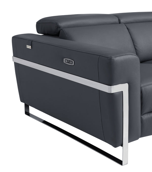 English Elm Global Top Grain Italian Leather Power Recliner Sofa With Usb Charging For Ultimate Comfort & Style B05777832