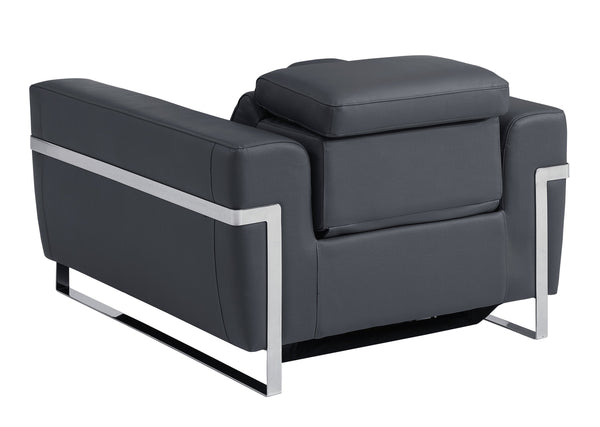 English Elm Global Top-Grain Italian Leather Power Recliner Chair With Usb Charger & Luxurious Comfort B05777834