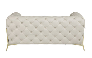 English Elm Global 100% Top-Grain Italian Leather Loveseat - Stylish Comfort For Modern Living Spaces & Offices B05777743