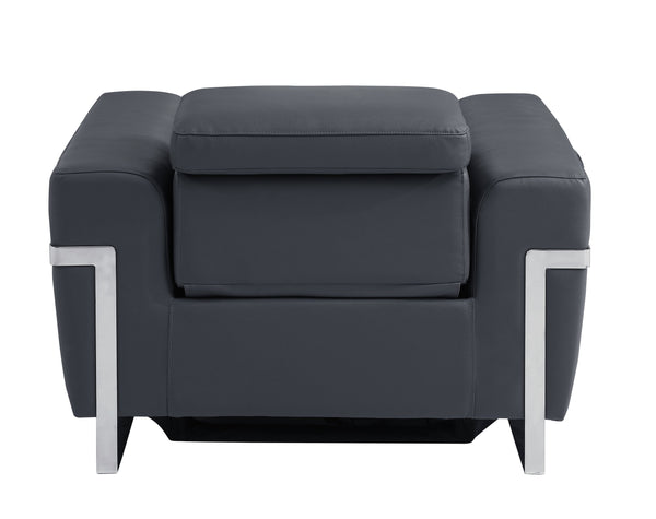 English Elm Global Top-Grain Italian Leather Power Recliner Chair With Usb Charger & Luxurious Comfort B05777834