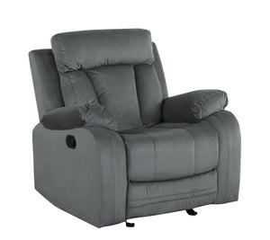 English Elm Global Transitional Reclining Microfiber Chair - Stylish Comfort With Lumbar Support & Modern Design B05777763