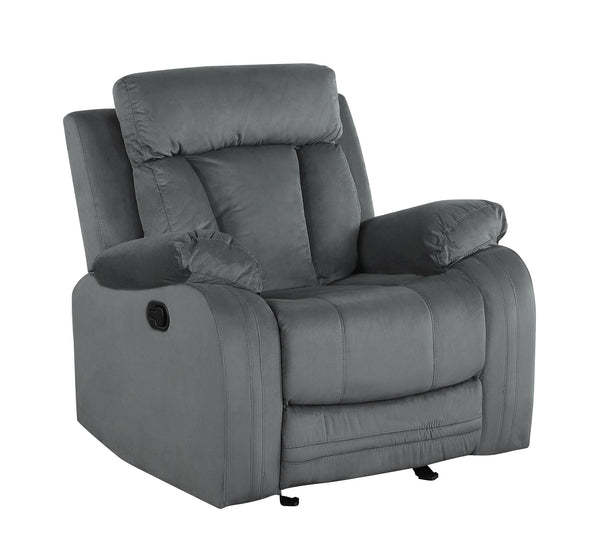 English Elm Global Transitional Reclining Microfiber Chair - Stylish Comfort With Lumbar Support & Modern Design B05777763