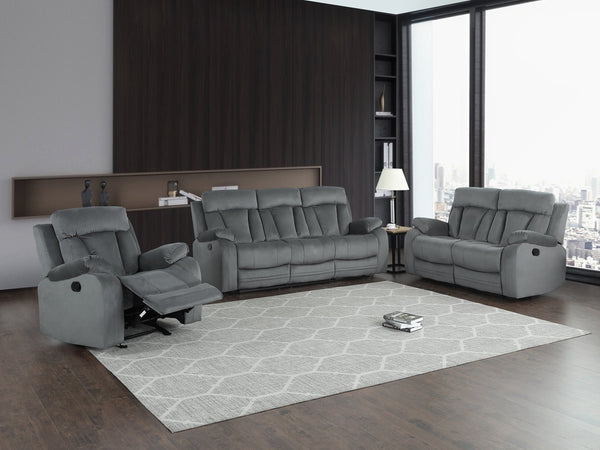 English Elm Global Transitional Reclining Microfiber Chair - Stylish Comfort With Lumbar Support & Modern Design B05777763