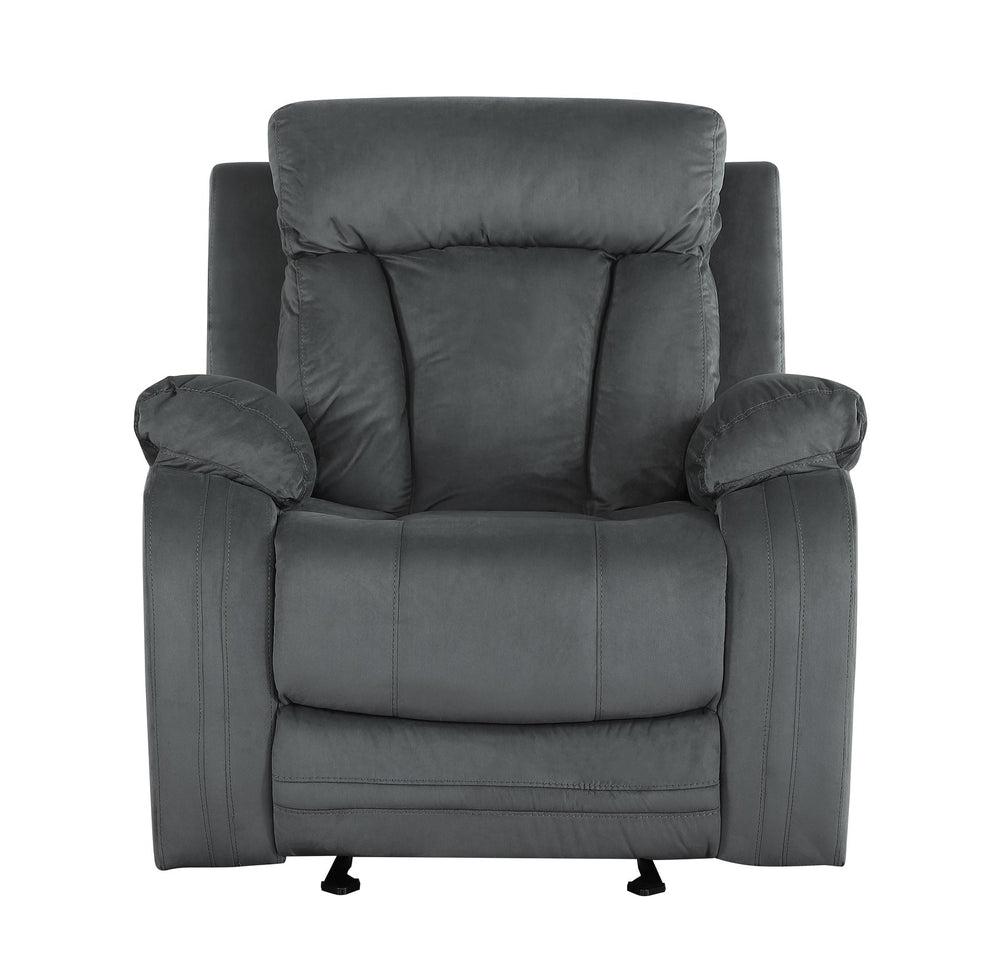 English Elm Global Transitional Reclining Microfiber Chair - Stylish Comfort With Lumbar Support & Modern Design B05777763