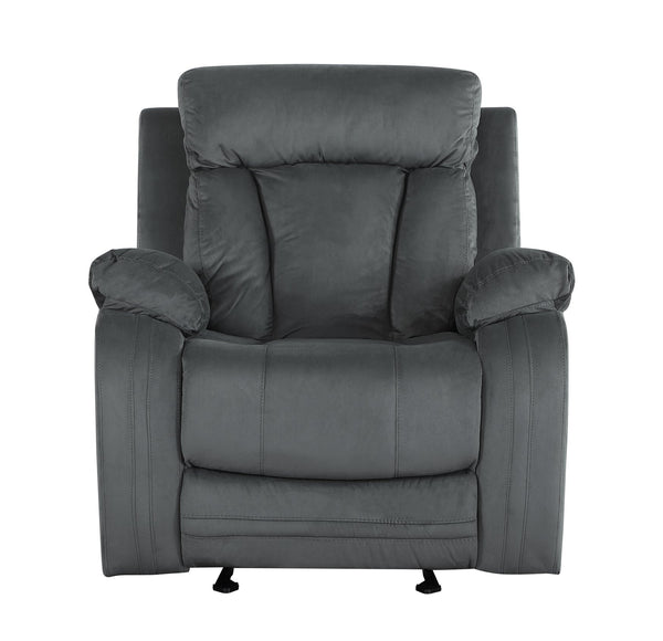 English Elm Global Transitional Reclining Microfiber Chair - Stylish Comfort With Lumbar Support & Modern Design B05777763