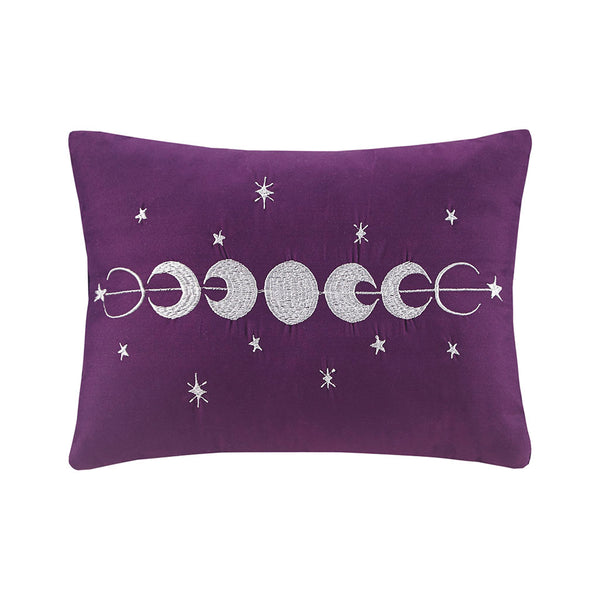 English Elm King/Cal Plush Velvet Comforter Set with Quilted Diamond Design, Hypoallergenic Fill & Decorative Pillow Purple 21.65 L x 18.5 W x 11.02 H B03595944